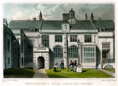 Pensioners Hall, Charterhouse, Londres, 1830 - J. Rogers