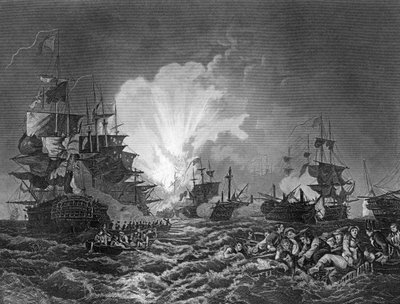 La Bataille du Nil, Égypte, 1er août 1798 - J. Rogers