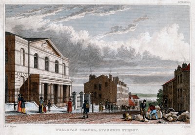 Chapelle Wesleyenne, Stanhope Street, Londres, 1830 - J. Smith
