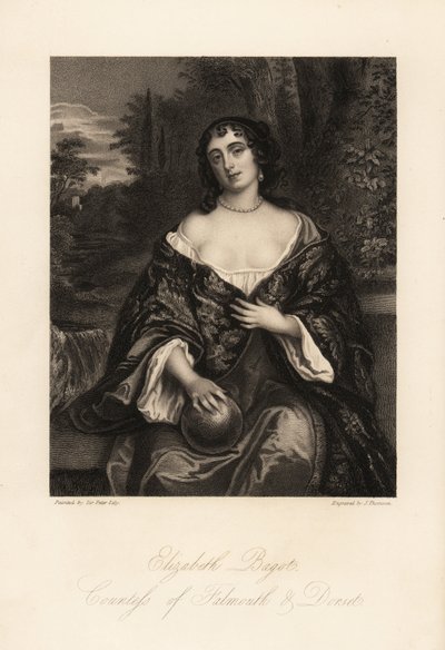 Elizabeth Bagot, ou Mary, Comtesse de Falmouth et Dorset, épouse de Charles Berkeley - J. Thomson