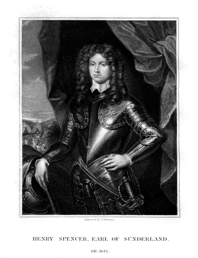 Henry Spencer, 1er comte de Sunderland, soldat anglais, 1823 - J. Thomson
