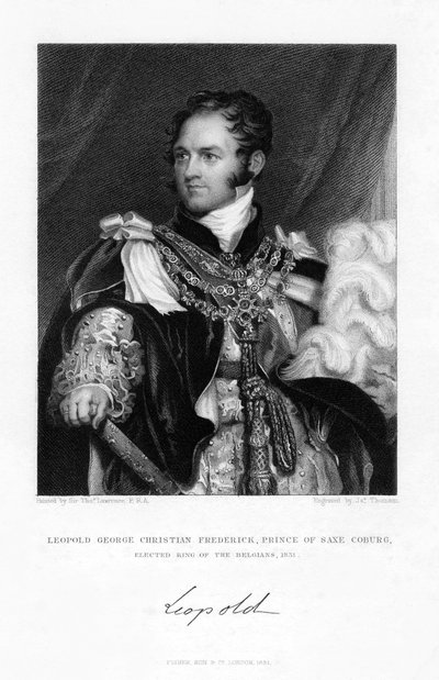 Léopold de Saxe-Cobourg et Gotha, 1831 - J. Thomson