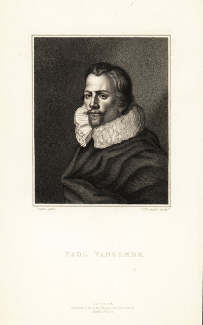 Portrait de Paul van Somer, artiste flamand et peintre de cour du roi Jacques Ier d