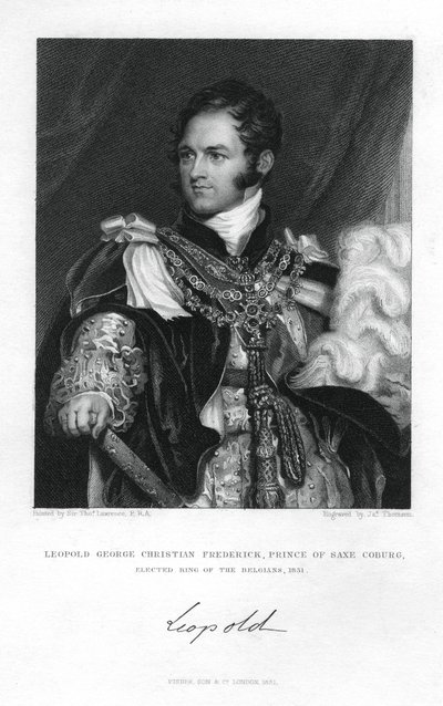 Prince Léopold de Saxe-Cobourg-Saalfeld, 1831 - J. Thomson