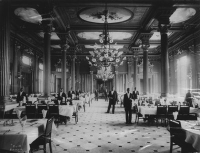 Salle à manger du Palmer House, vers 1880 - J. W. Taylor