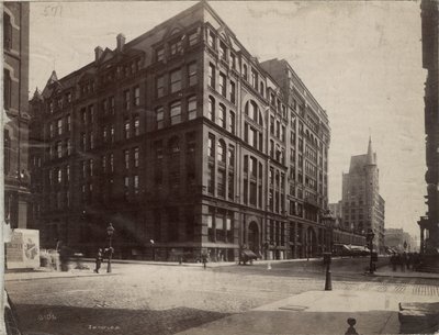 Le coin sud-est des rues Dearborn et Monroe, Chicago, 1890 - J. W. Taylor
