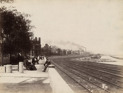 Vue de la 35e rue vers le nord, Chicago, c.1888 - J. W. Taylor