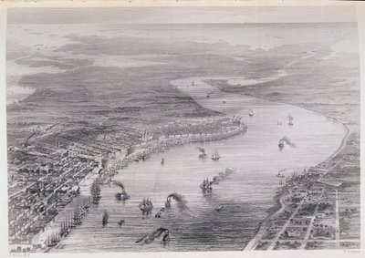 Vue aérienne de la Nouvelle-Orléans, de 