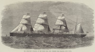 Le navire à vapeur Atlantic, de la White Star Line, échoué près de Halifax, Nouvelle-Écosse - J. Wells
