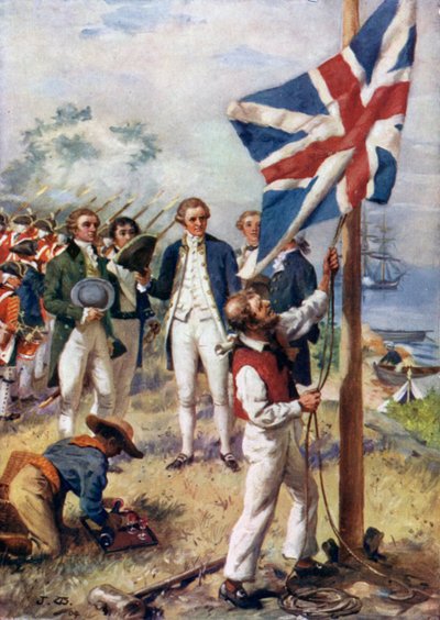 Je pris possession au nom de Sa Majesté le roi George III sous le nom de Nouvelle-Galles du Sud - J. Williamson