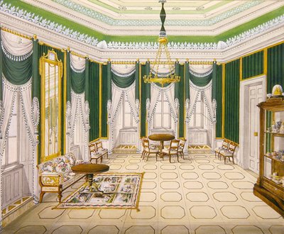 Salon intérieur du Schloss Ballenstedt, Saxe-Anhalt - J. Willing