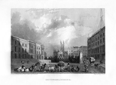Cathédrale de Southwark, Londres, XIXe siècle - J. Woods