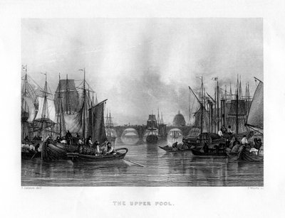 Le Bassin Supérieur, Londres, 19ème siècle - J. Woods