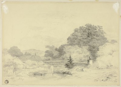 Balustrade et fontaine, Saint Anne