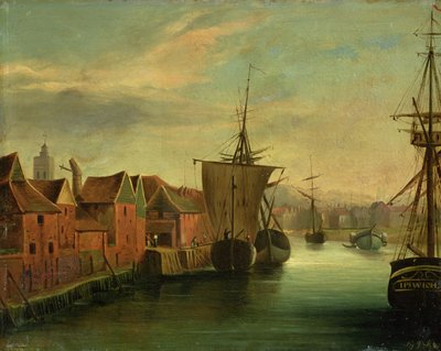 Quai de Sainte-Catherine, Ipswich, vers 1830 - Jabez Hare
