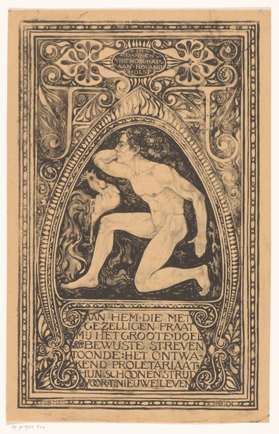 En gratitude et amitié à Roland Holst - Jac Jongert