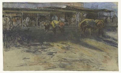 Ânes de bât sur la Grande Place à Tanger - Jac van Looij