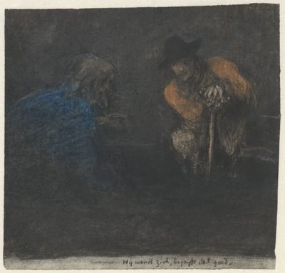 Deux hommes parlant dans l
