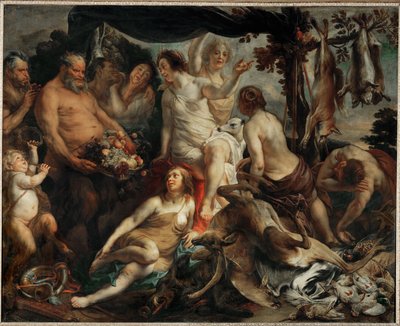Le repos de Diane chasseresse - Diana se repose après la chasse ... - Jacob (studio of) Jordaens
