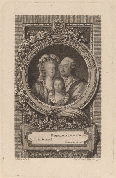 Louis XVI, Marie-Antoinette et Louis-Charles, 1793 - Jacob Adam