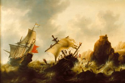 Naufrage dans la tempête - Jacob Adriaensz Bellevois