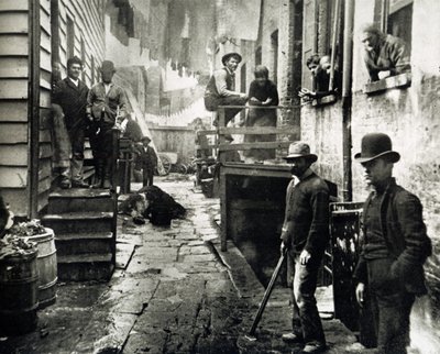 Vue de Little Italy, Mulberry Street, New York, USA, vers 1890 - Jacob August Riis