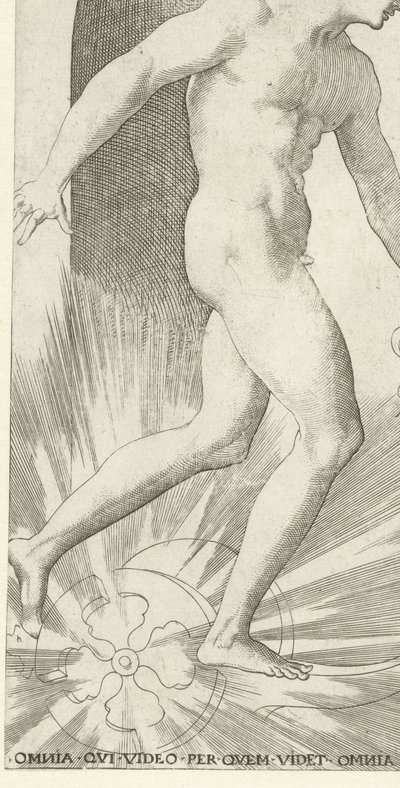 Apollon avec une couronne de laurier sur un char - Jacob Binck