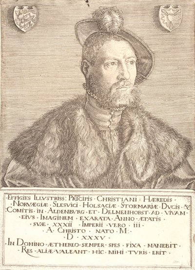 Portrait du roi Christian III - Jacob Binck