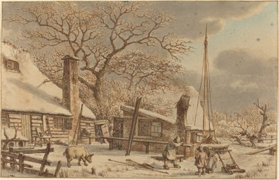 Ferme en hiver - Jacob Cats