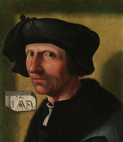 Portrait de Jacob Cornelisz van Oostsanen (c. 1472/77-1528/33) - Jacob Cornelisz van Oostsanen (workshop of)