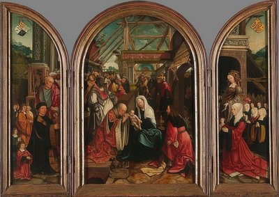 Adoration des mages - Jacob Cornelisz van Oostsanen
