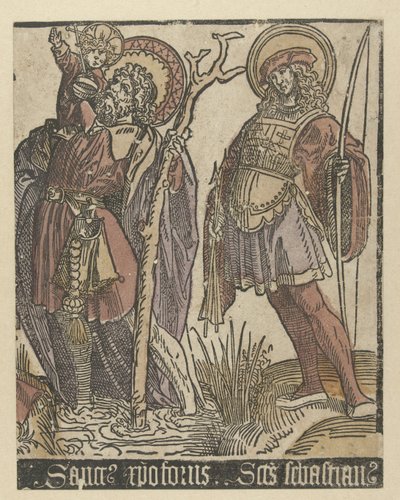 Les saints Christophe et Sébastien - Jacob Cornelisz van Oostsanen