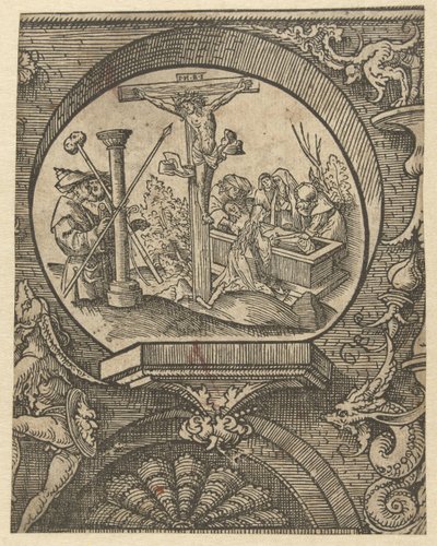 La crucifixion et la mise au tombeau du Christ - Jacob Cornelisz van Oostsanen