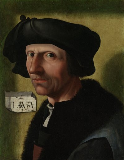Portrait de Jacob Cornelisz van Oostsanen, c.1533 - Jacob Cornelisz van Oostsanen