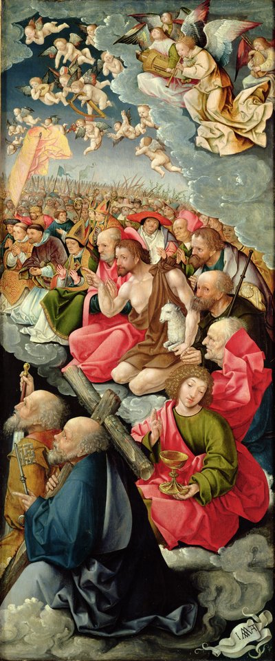 Aile droite du triptyque avec l