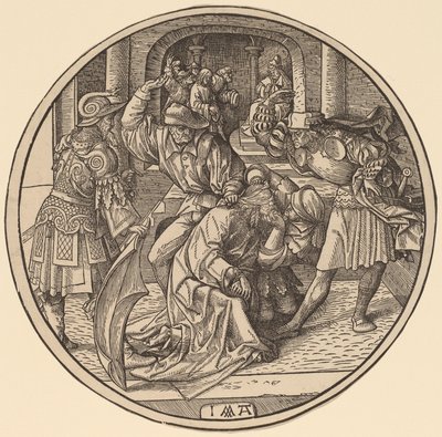 La Dérision du Christ et le Christ devant Caïphe - Jacob Cornelisz van Oostsanen