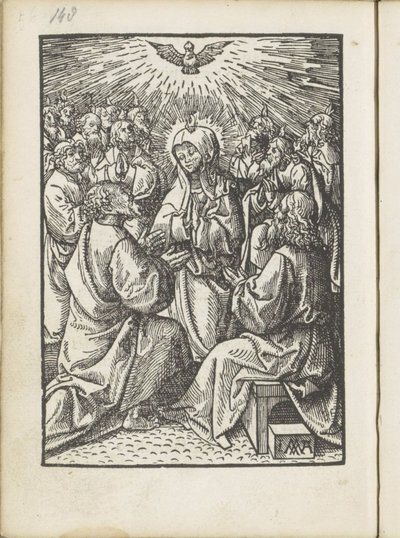 Effusion du Saint-Esprit - Jacob Cornelisz van Oostsanen