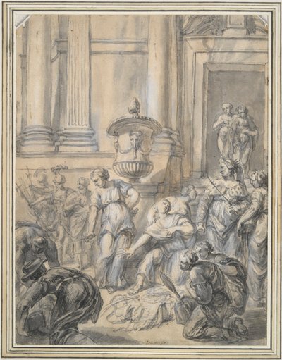 Ulysse découvrant Achille à la cour de Lycomède - Jacob Denys
