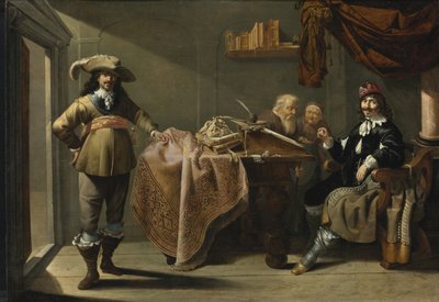 Aumône dans un bureau de notaire - Jacob Duck
