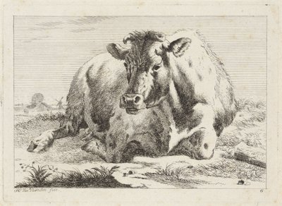 Vache couchée - Jacob Elias van Varelen