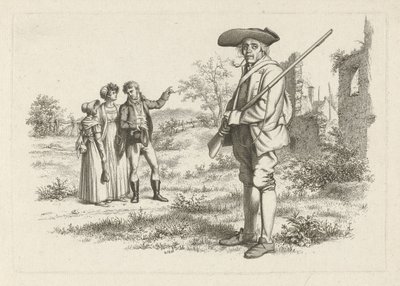 Chasseur et compagnie près d