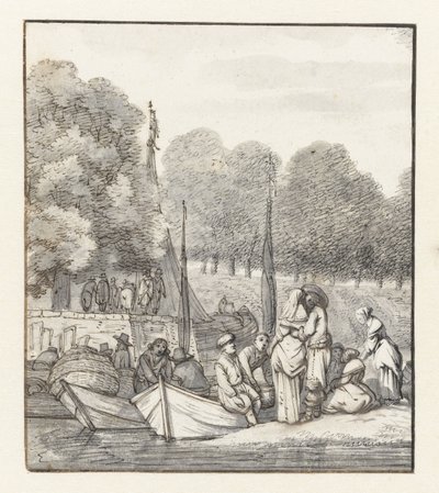 Quai de débarquement des bateaux - Jacob Esselens