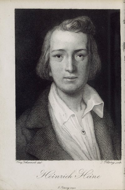 Portrait du poète Heinrich Heine - Jacob Felsing