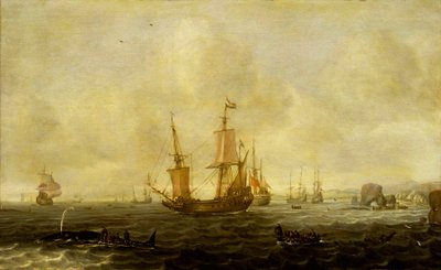 Flotte baleinière hollandaise, milieu du XVIIe siècle - Jacob Feyt de Vries