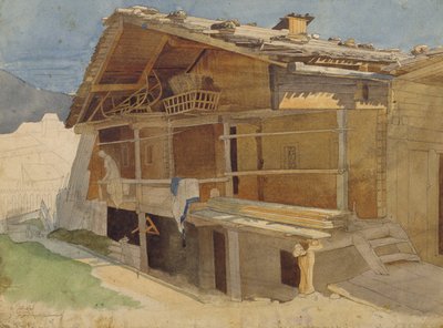 Ferme en construction, 1829 - Jacob Gensler