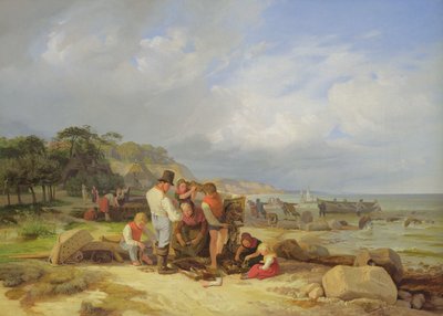 Pêcheurs à Probstei, 1835 - Jacob Gensler