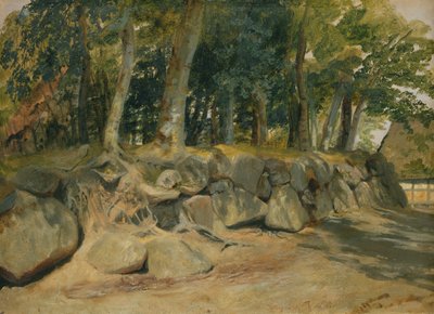 Le mur de pierre à Sottorf, 1839 - Jacob Gensler