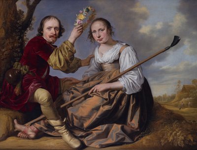 Un couple dans un paysage pastoral - Jacob Gerritsz Cuyp