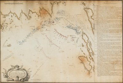 La bataille de la baie de Viborg, 1790 Carte, 1790 - Jacob Gillberg