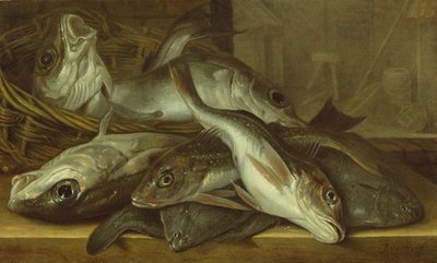 Nature morte de poissons - Jacob Gillig